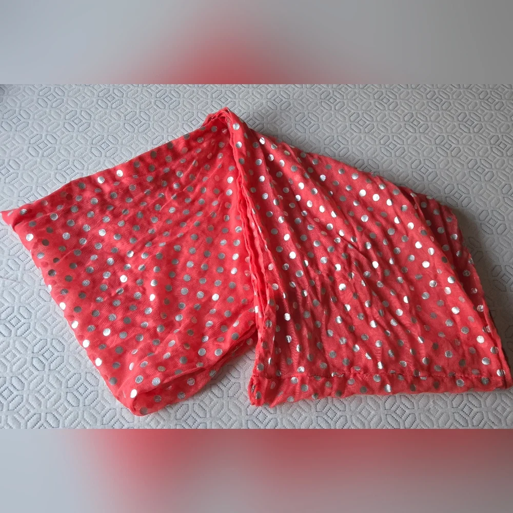 Polka Dot Infinity Scarf